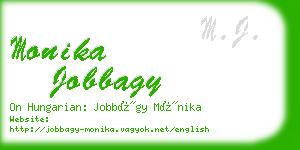 monika jobbagy business card